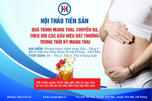Bệnh Viện Đa khoa Quốc tế Hải Phòng – Vĩnh Bảo tổ chức lớp tiền sản tháng 3