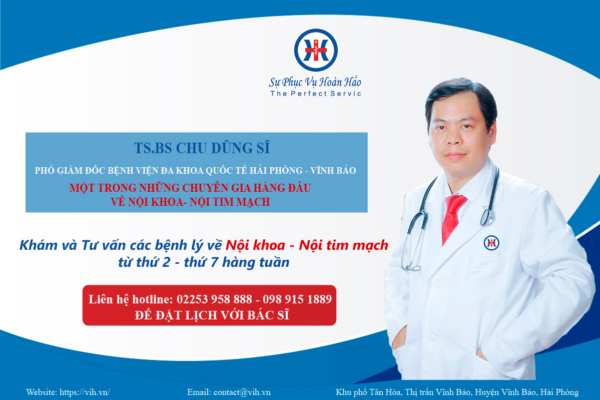 Cập nhật lịch Khám và Tư vấn của TS.BS Chu Dũng Sĩ – Chuyên gia hàng đầu về Nội khoa – Nội tim mạch