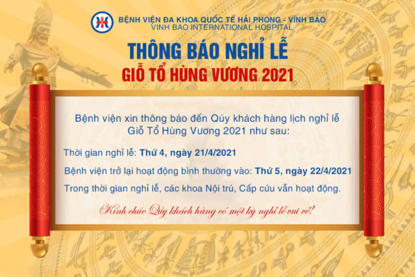 THÔNG BÁO LỊCH NGHỈ LỄ GIỖ TỔ HÙNG VƯƠNG 2021