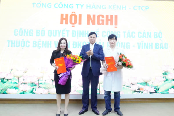 Hội nghị Công bố Quyết định về công tác cán bộ thuộc Bệnh viện đa khoa Quốc tế Hải Phòng – Vĩnh Bảo