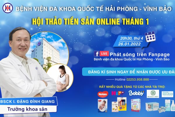 KHỞI ĐỘNG NĂM MỚI CÙNG HỘI THẢO TIỀN SẢN ONLINE THÁNG 01 – MẸ ĐẶT CÂU HỎI, CHUYÊN GIA TRẢ LỜI