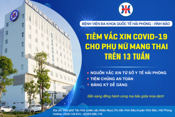 THÔNG BÁO: Tiếp tục triển khai tiêm phòng vaccine Covid-19 cho phụ nữ mang thai trên 13 tuần