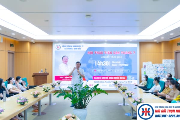 Tổ chức thành công Hội thảo tiền sản tháng 7 tại Bệnh viện đa khoa Quốc tế Hải Phòng – Vĩnh Bảo