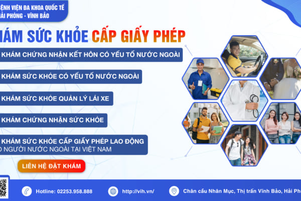 Khám sức khoẻ cấp giấy phép tại Bệnh viện đa khoa Quốc tế Hải Phòng – Vĩnh Bảo