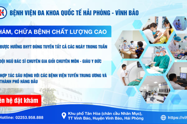 Bệnh viện đa khoa Quốc tế Hải Phòng – Vĩnh Bảo khám, chữa bệnh chất lượng cao hưởng BHYT đúng tuyến tất cả các ngày trong tuần từ Thứ 2 đến Chủ nhật