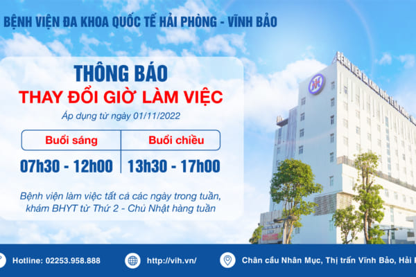 THÔNG BÁO THAY ĐỔI KHUNG GIỜ LÀM VIỆC