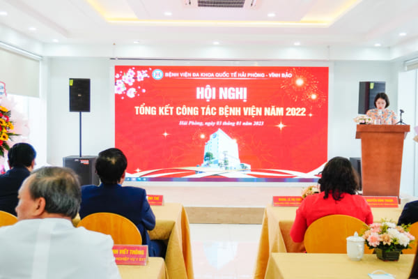 Tổ chức hội nghị Tổng kết công tác Bệnh viện đa khoa Quốc tế Hải Phòng – Vĩnh Bảo năm 2022