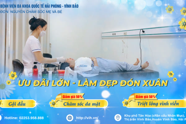 Đơn nguyên chăm sóc mẹ và bé: Ưu đãi lớn “Làm đẹp đón xuân” – Giảm ngay 50% giá dịch vụ