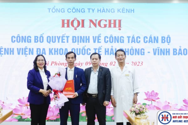 Hội nghị công bố Quyết định về công tác cán bộ thuộc Bệnh viện đa khoa Quốc tế Hải Phòng – Vĩnh Bảo