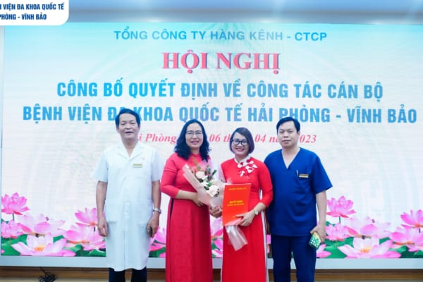 Hội nghị công bố Quyết định về công tác cán bộ thuộc Bệnh viện đa khoa Quốc tế Hải Phòng – Vĩnh Bảo