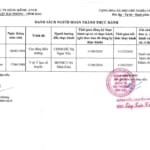 Danh sách người hoàn thành thực hành