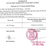 Danh sách người thực hành chức danh điều dưỡng