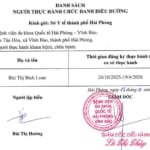 Danh sách người thực hành chức danh điều dưỡng (Bùi Thị Bích Loan) – Bản số 06 năm 2025