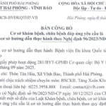 CÔNG BỐ CƠ SỞ KHÁM CHỮA BỆNH ĐÁP ỨNG YÊU CẦU LÀ CƠ SỞ HƯỚNG DẪN THỰC HÀNH NĂM 2026